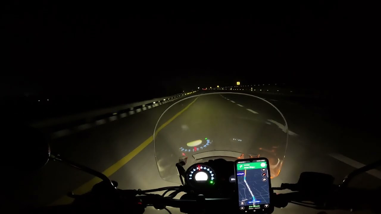 RE Super Meteor 650 HEADLIGHT REVIEW | Night Ride POV Video