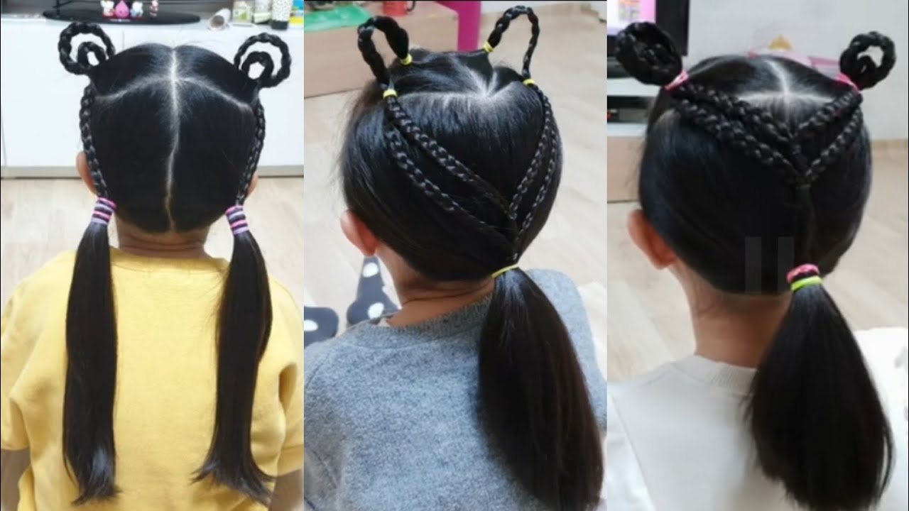 [시은튜브] 여자아기머리 예쁘게 묶기