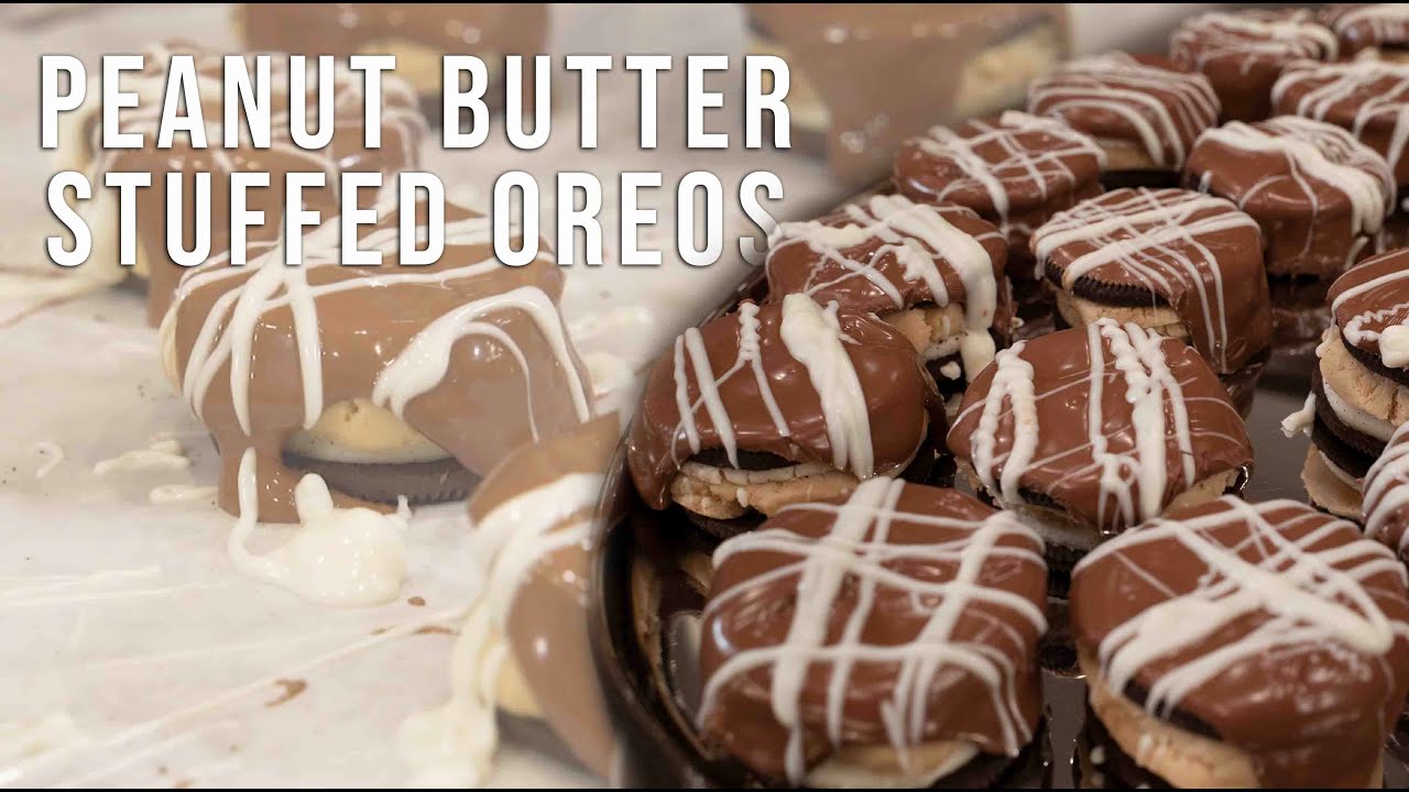 How to make PEANUT BUTTER STUFFED OREOS | Weekly Cheats