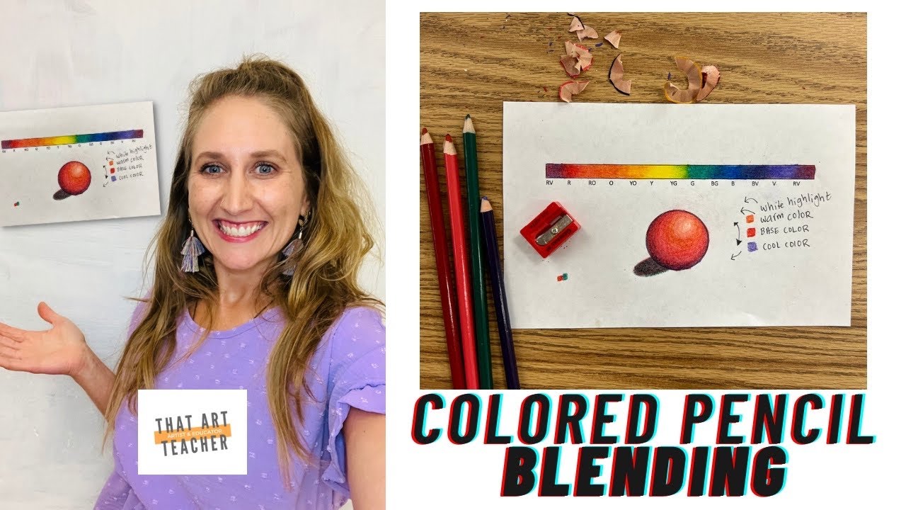 Colored Pencil Blending Tutorial | How to Shade a Sphere with Colored Pencil