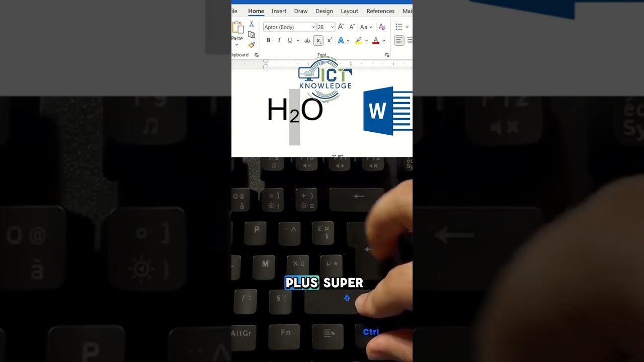 Microsoft Word Tricks: Subscript and superscript