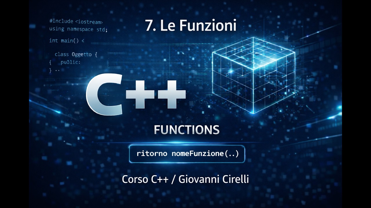 7. C++ Lezione 7: Capire le Funzioni, il Passaggio per Valore e per Riferimento
