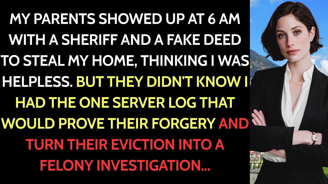A Deputy Sheriff Showed Up at 6 AM with an Eviction Order—My Parents Filed It Behind My Back and…