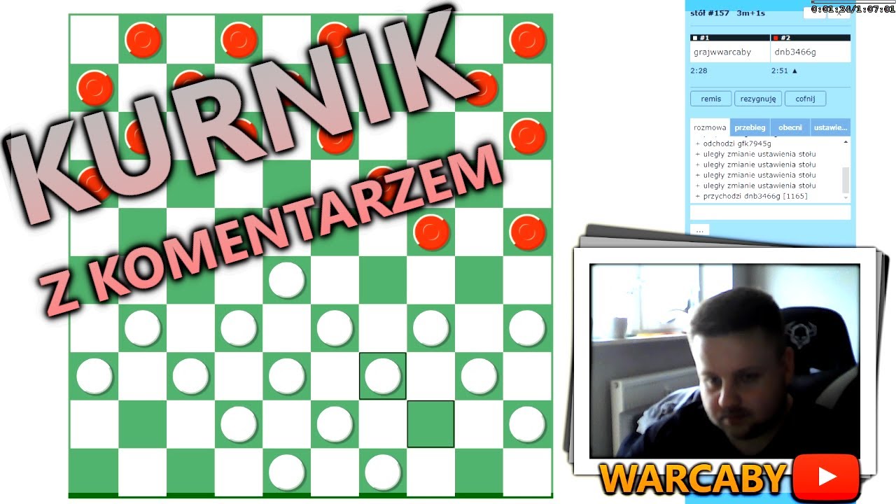 Warcaby na kurniku || Gram i analizuję || odc. 1