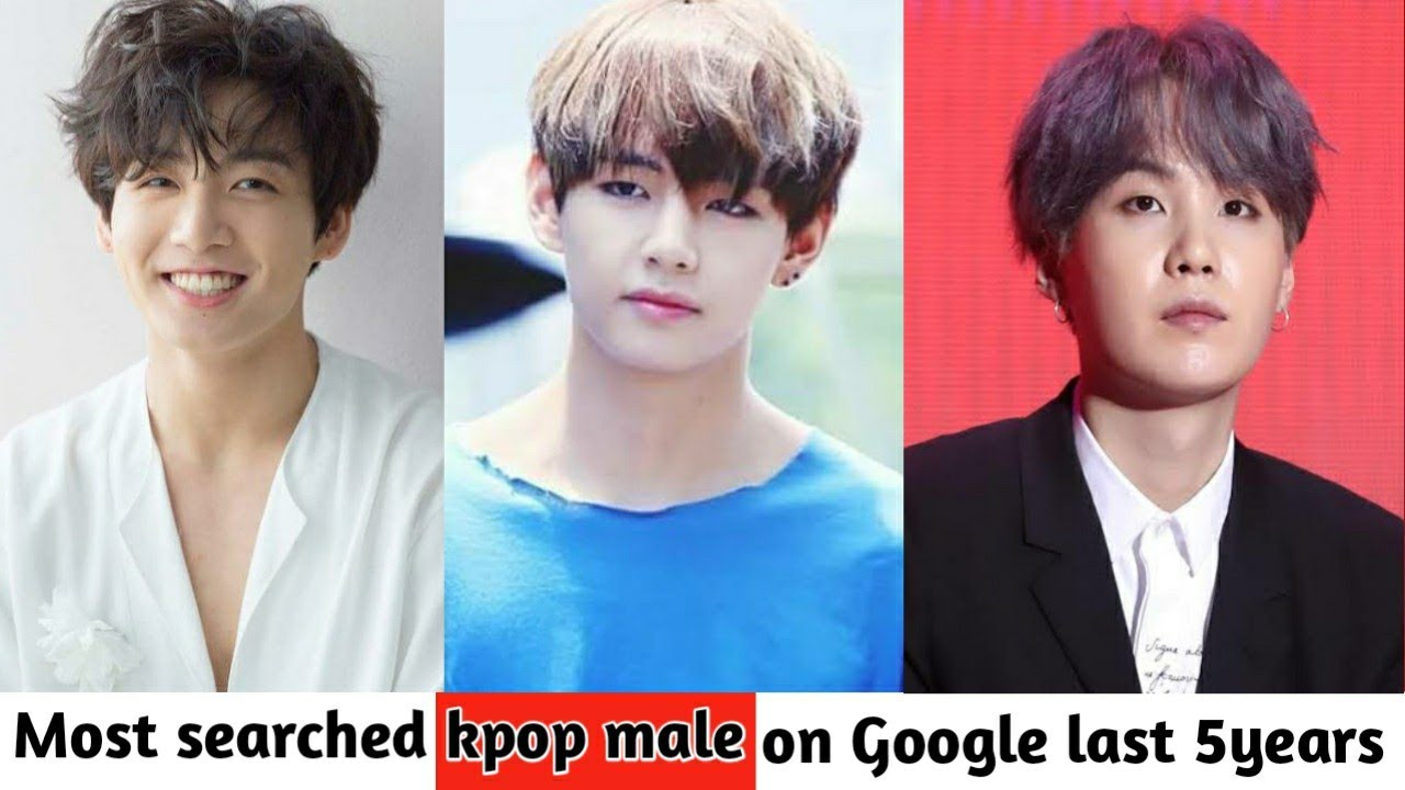 Most searched kpop male idols on Google for last 5years!