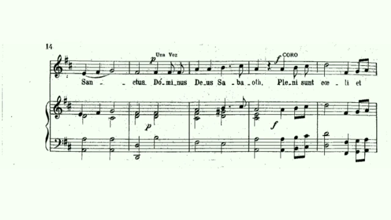 SANCTUS - MISA CORAL DE PIO X