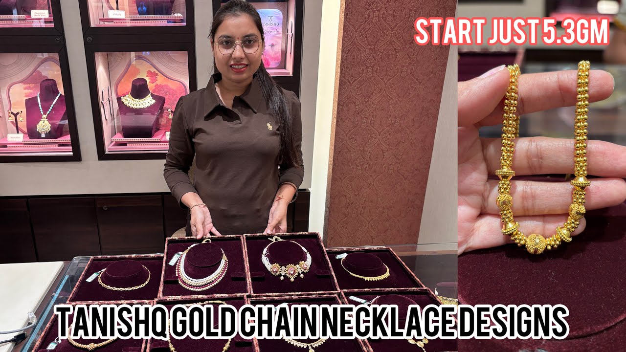 Tanishq Gold Chain Necklace Designs 😍 | Starting Just 5.3 Gram | Latest Collection with Price
