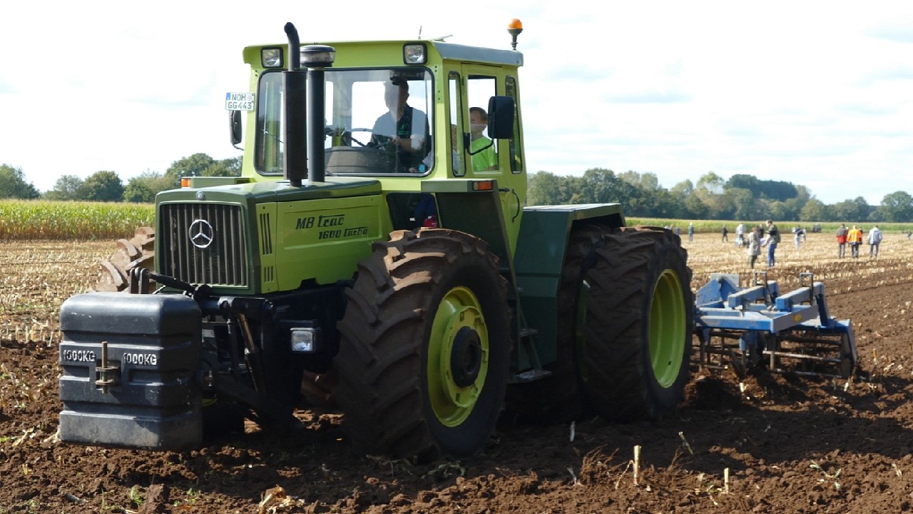 MB Trac 1600 Turbo Tilling The Fields - Mercedes Benz Tractors