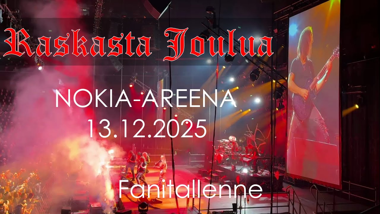 RASKASTA JOULUA 2025 – Nokia Arena, Tampere 13.12.2025 Fanin highlight-kokoelma 🤘🎄