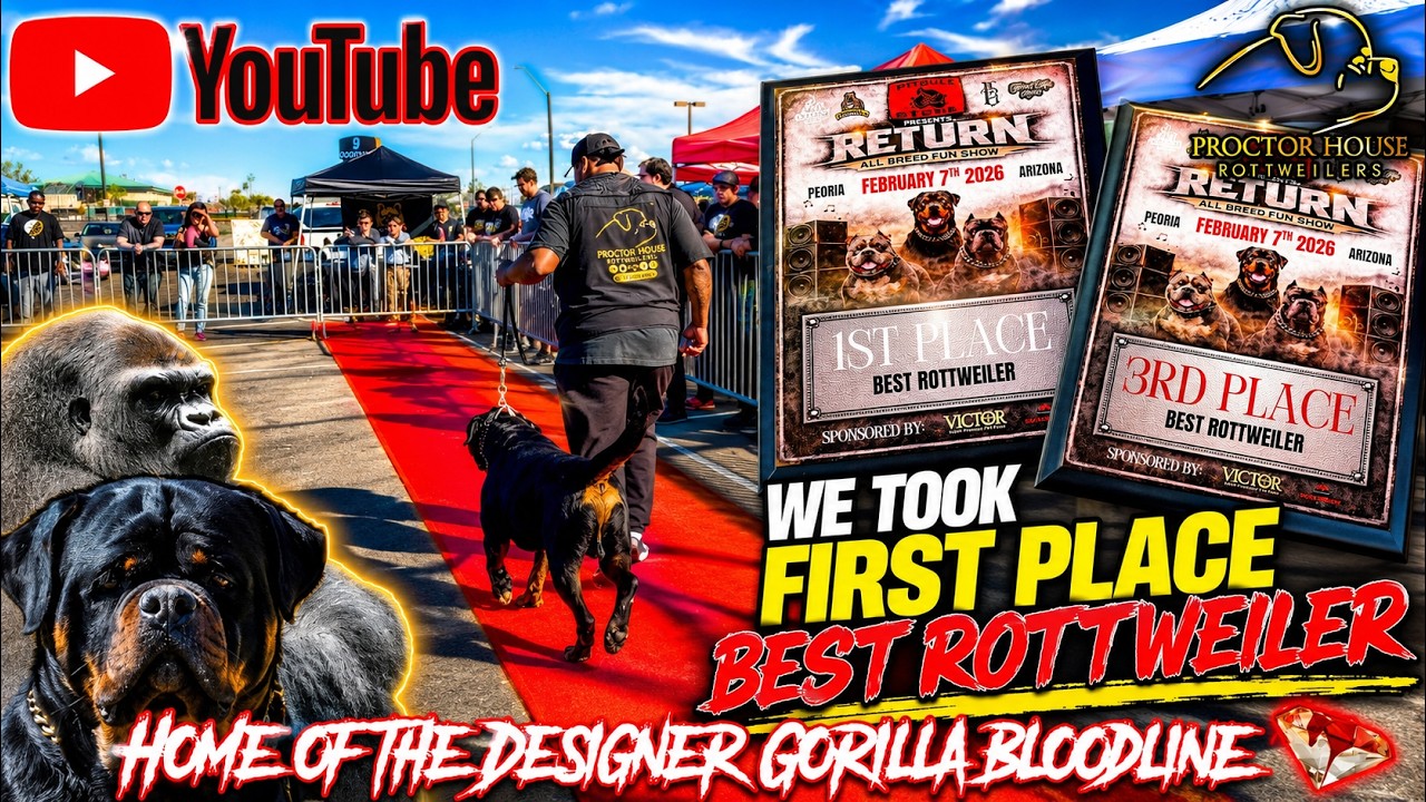 Мы заняли первое место! Видеоблог с выставки собак всех пород от магазина PitBull Store, 2026 год.