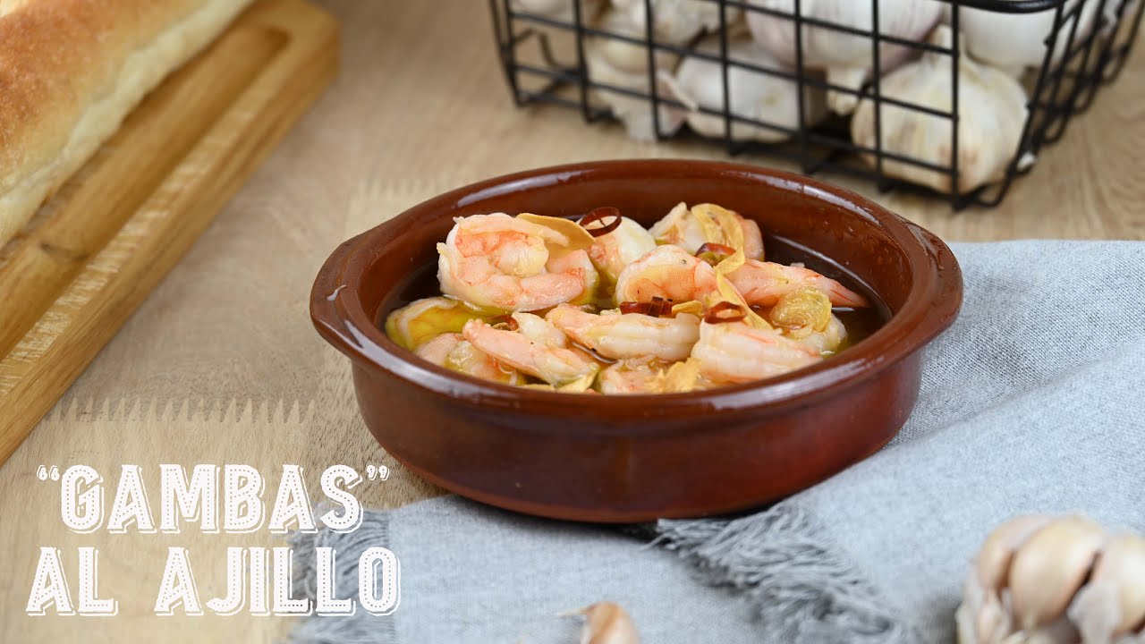 Gambas al Ajillo (Tapa española)