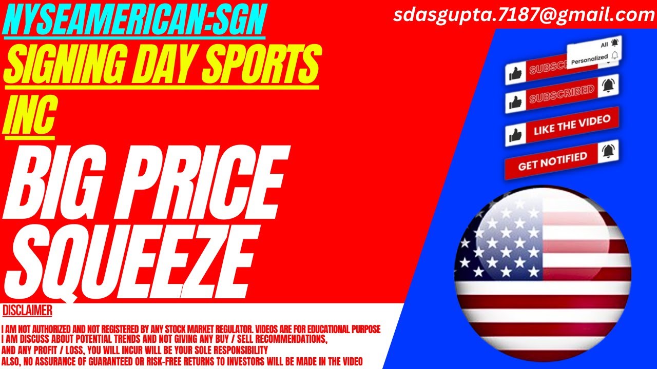SGN STOCK : BIG PRICE SQUEEZE | SIGNING DAY SPORTS STOCK
