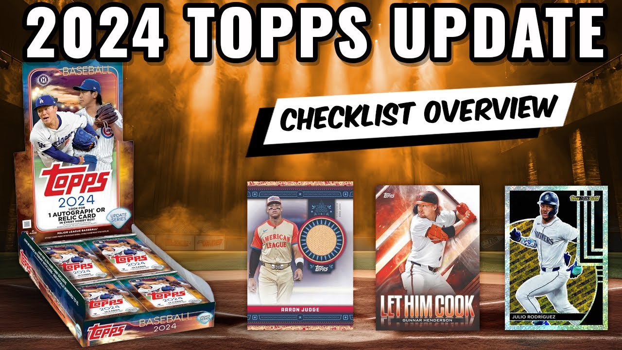 🚨PRODUCT PREVIEW🚨 2024 TOPPS UPDATE BASEBALL!! BEST CHECKLIST SINCE 2022 UPDATE?!