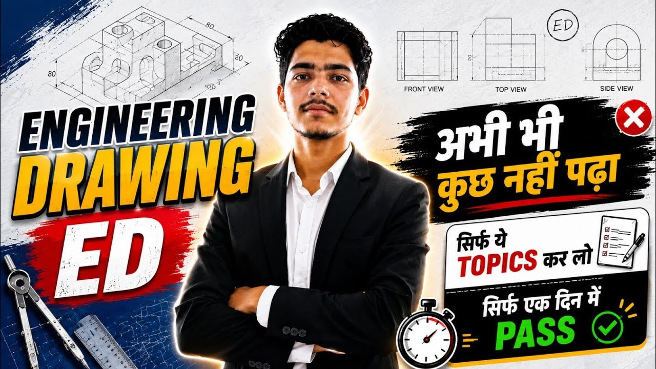 Engineering Drawing most important questions for Exam | pass in one day | RGPV Examination 