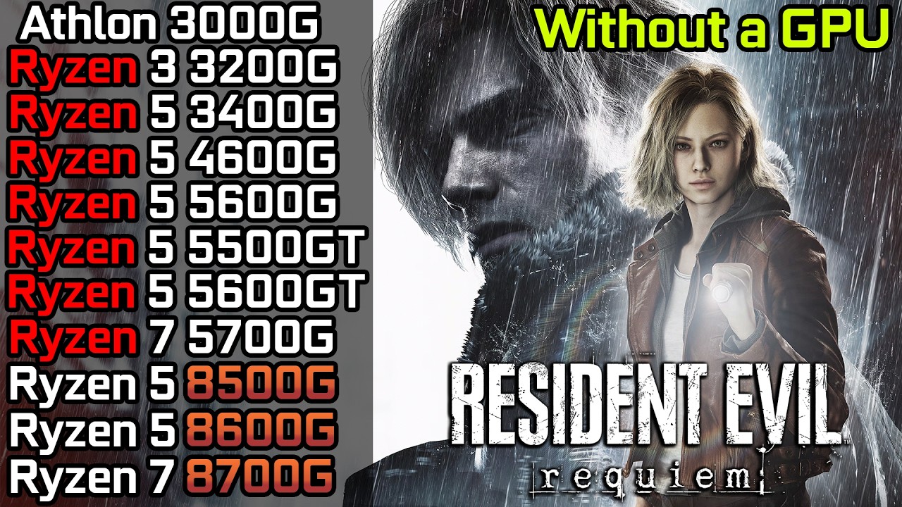 Resident Evil Requiem - Ryzen 3 3200G - Ryzen 5 3400G - Ryzen 5 5600G - 5700G - 8500G - 8600G -8700G