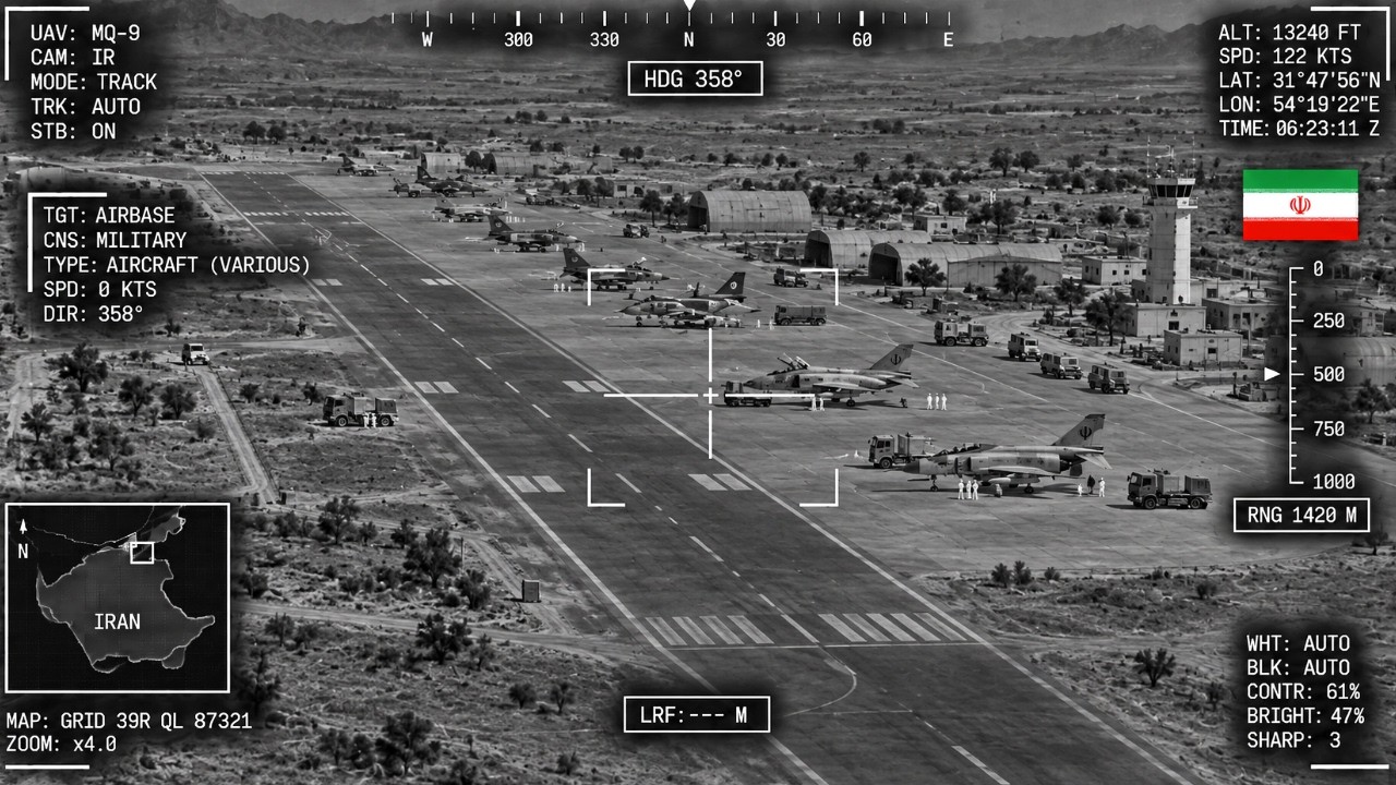 US AC-130 Gunship OBLITERATED Last Iran's Military AirBase near Hormuz Last Night