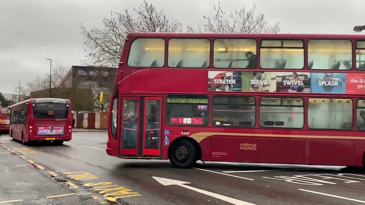 National Express West Midlands Gemini 4480 Bus Route 5 Sutton Coldfield 