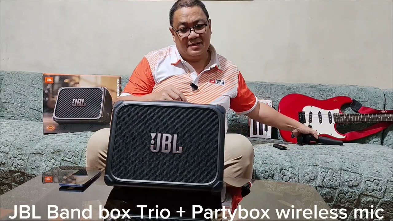 JBL Bandbox Trio and Partybox wireless mic. Best for band players, solo performers, live streamers