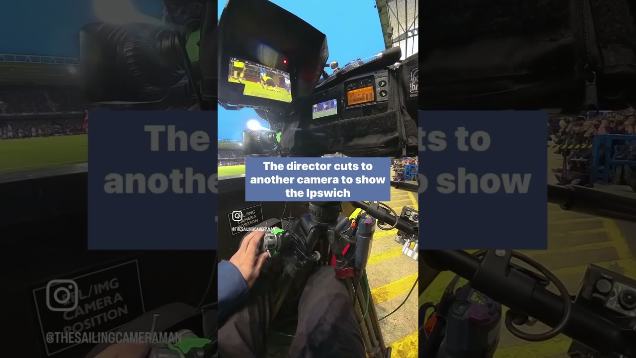 Camera operator POV - Ipswich v Watford #football #broadcast #behindthescences #pov