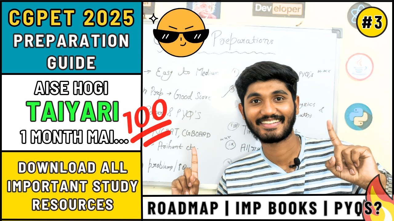 How to Prepare for CGPET 2025 | Study Guide | 1 Month Strategy 🔥