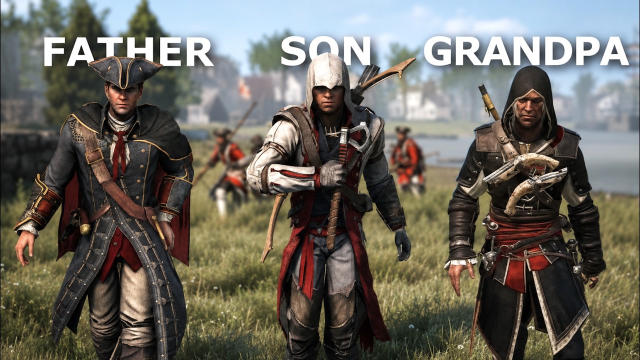 FATHER vs SON vs GRANDPA - Kenway's Combat Style in Assassin's Creed