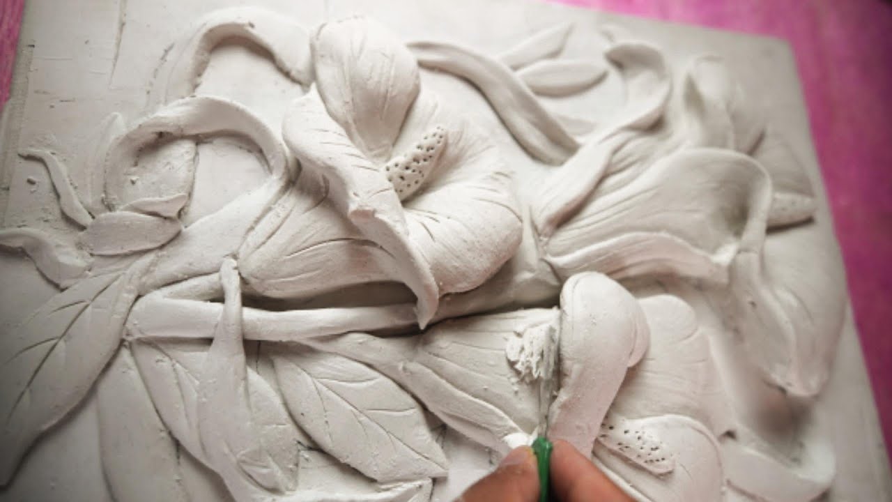 MODELANDO COPOS DE LEITE COM GESSO+MASSA CORRI