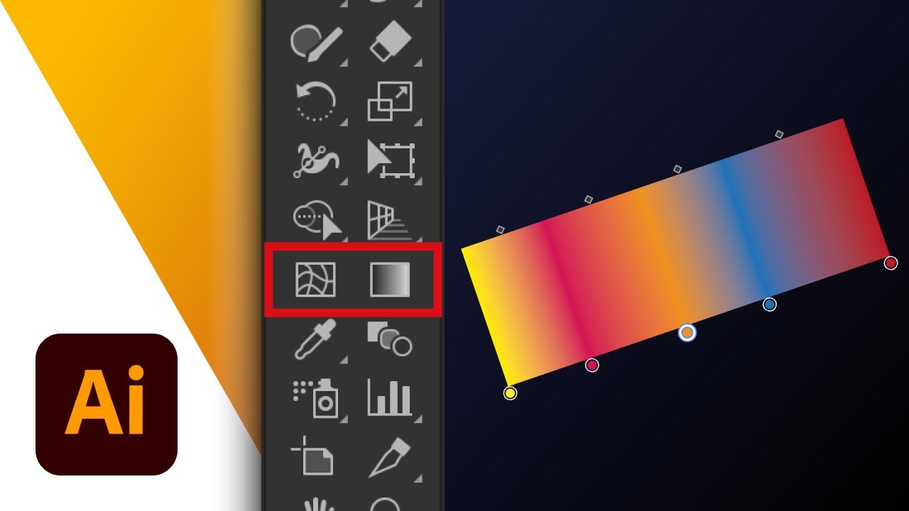 Adobe Illustrator - Strumenti Sfumatura e Trama