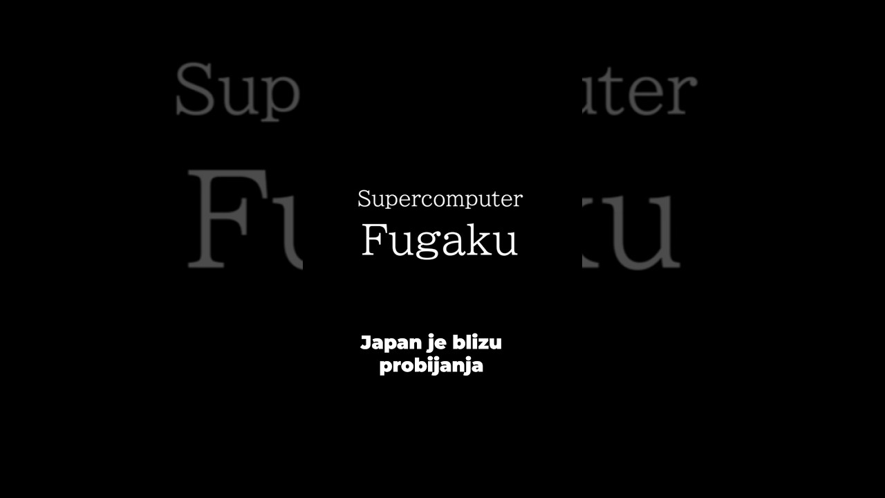 &Scaron;ta sve može Fugaku, najbrži računar na svetu? #vesti #tehnologija #srbija