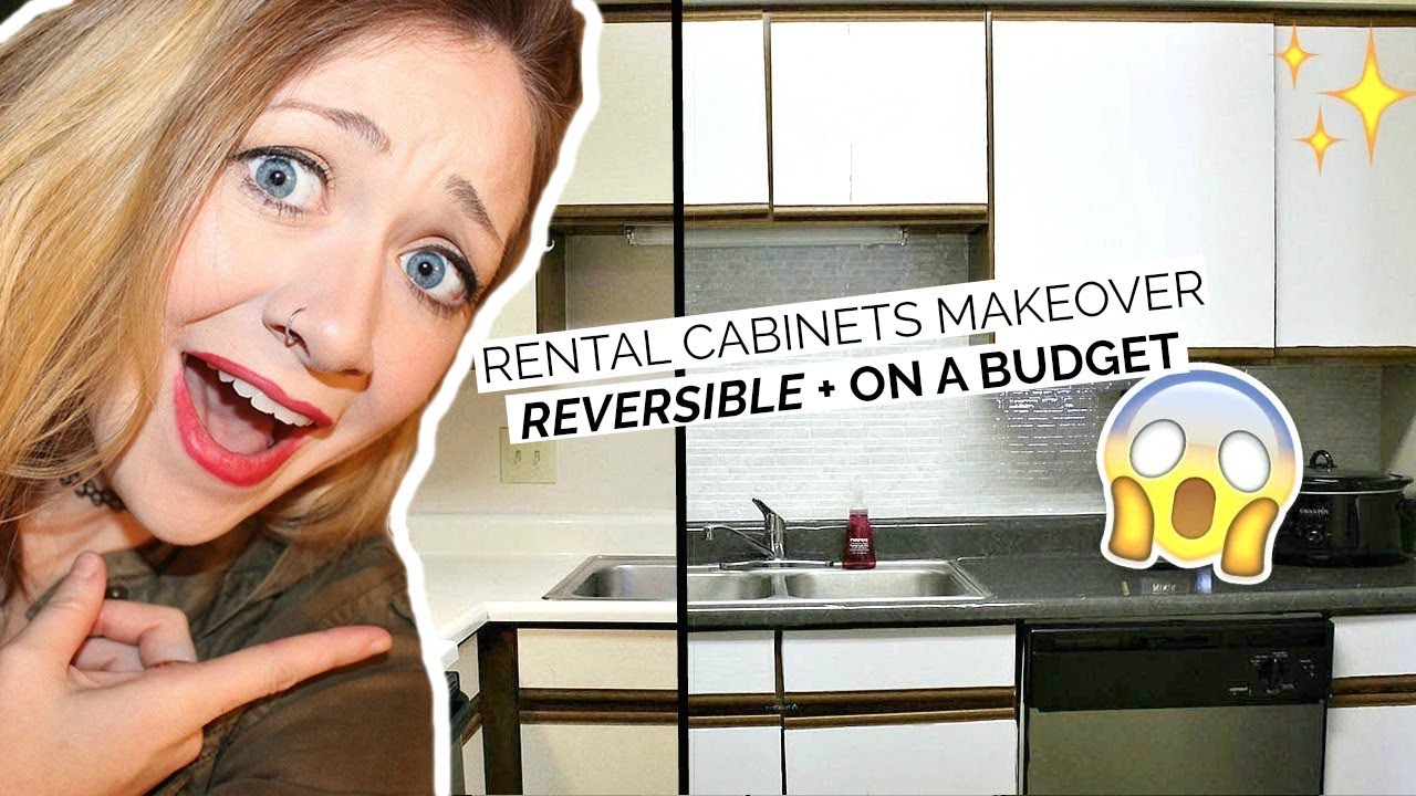 DIY RENTAL KITCHEN CABINETS MAKEOVER ON A BUDGET | Laci Jane DIY