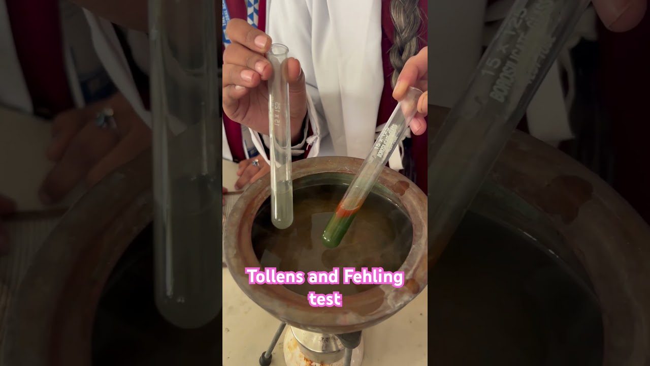 Tollens test and fehling solution test| Aldehyde test | Silver mirror test| 