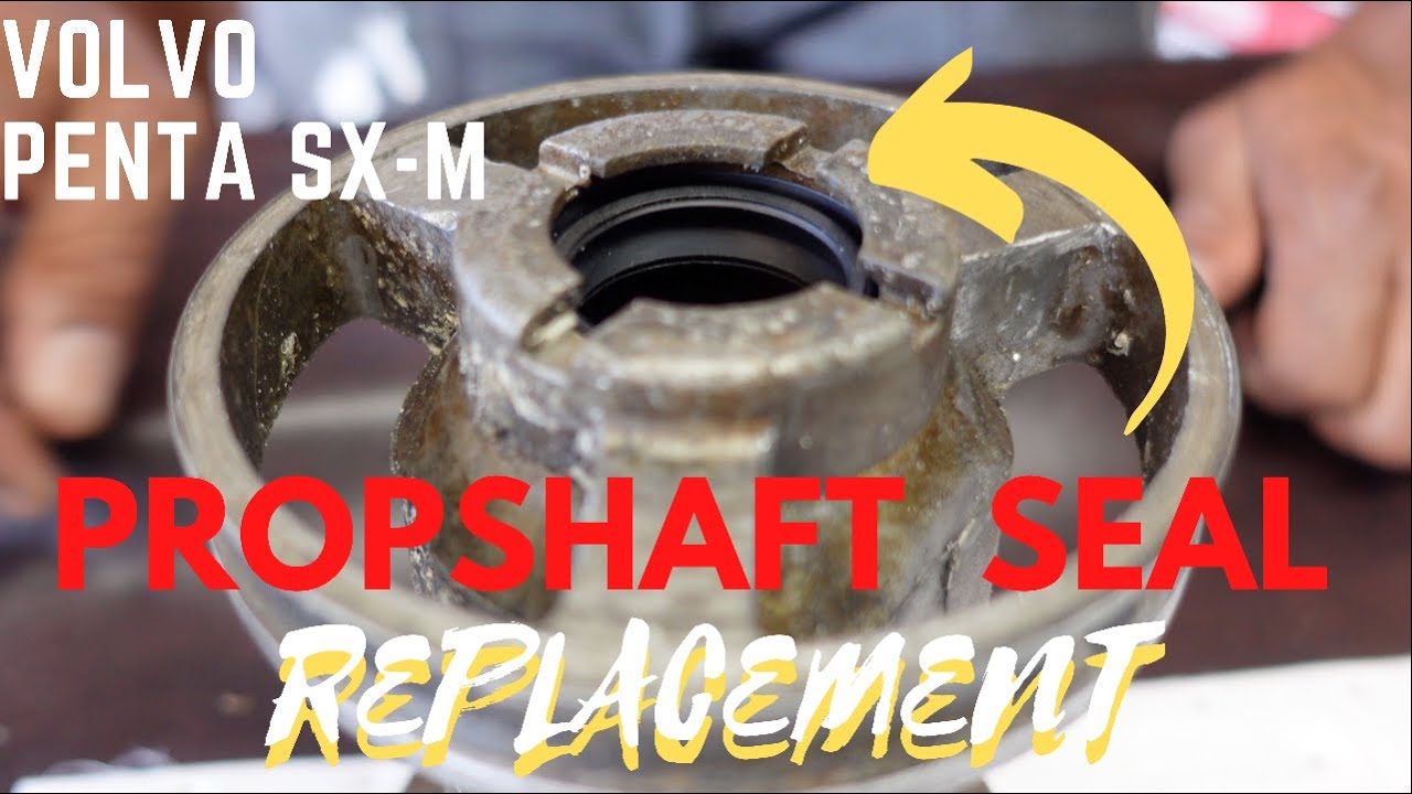 Boating for Beginners: How to change VOLVO PENTA SX-M Stern Drive Prop shaft Seal #boating #yachting