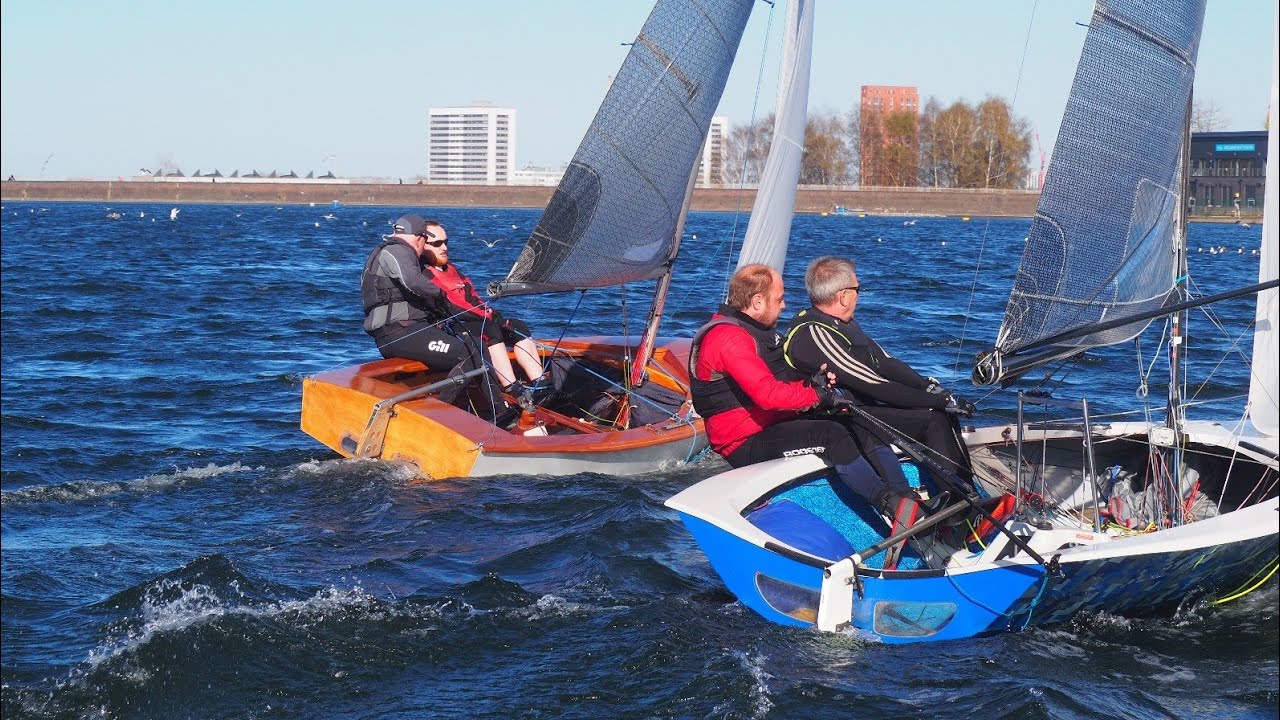 Merlin Rocket race highlights - lapping the slower boats