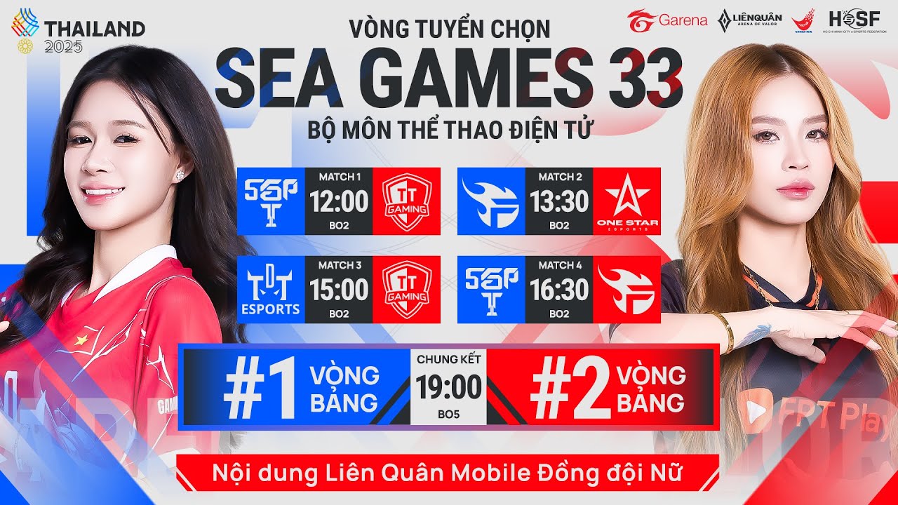 VÒNG TUYỂN CHỌN SEAGAMES - NỘI DUNG LIÊN QUÂN MOBILE - ĐỒNG ĐỘI NỮ | 10.08