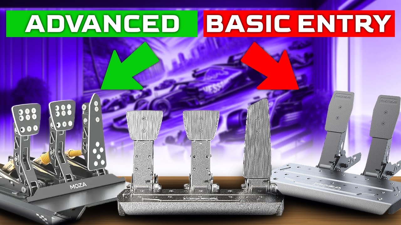 The Differences Between The Moza CRP, SRP and SRP-Lite Pedals
