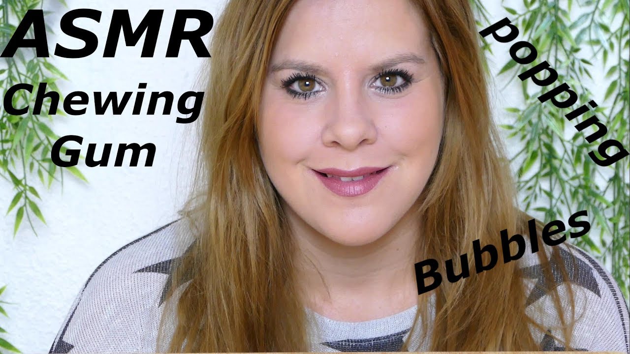 ASMR bubble gum popping-ASMR big bubble loud popping-ASMR chewing gum loud popping