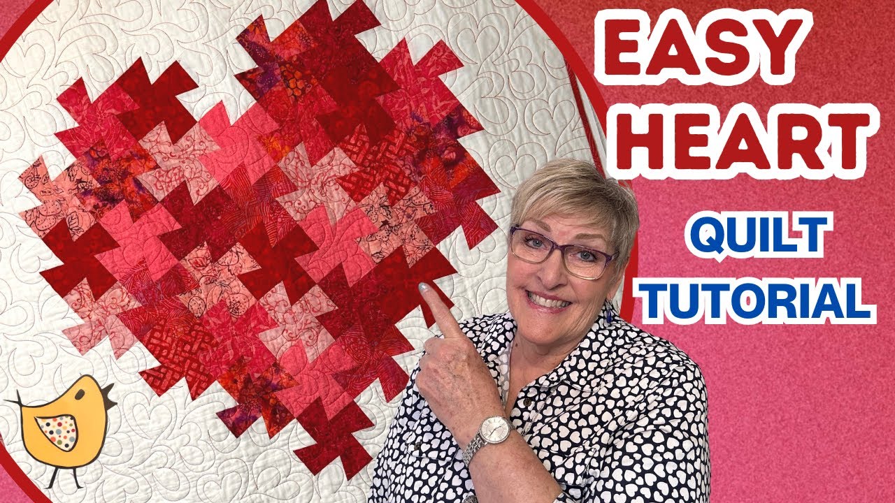 ❤️💕❤️Easy Heart Quilt ❤️Tutorial❤️💕❤️