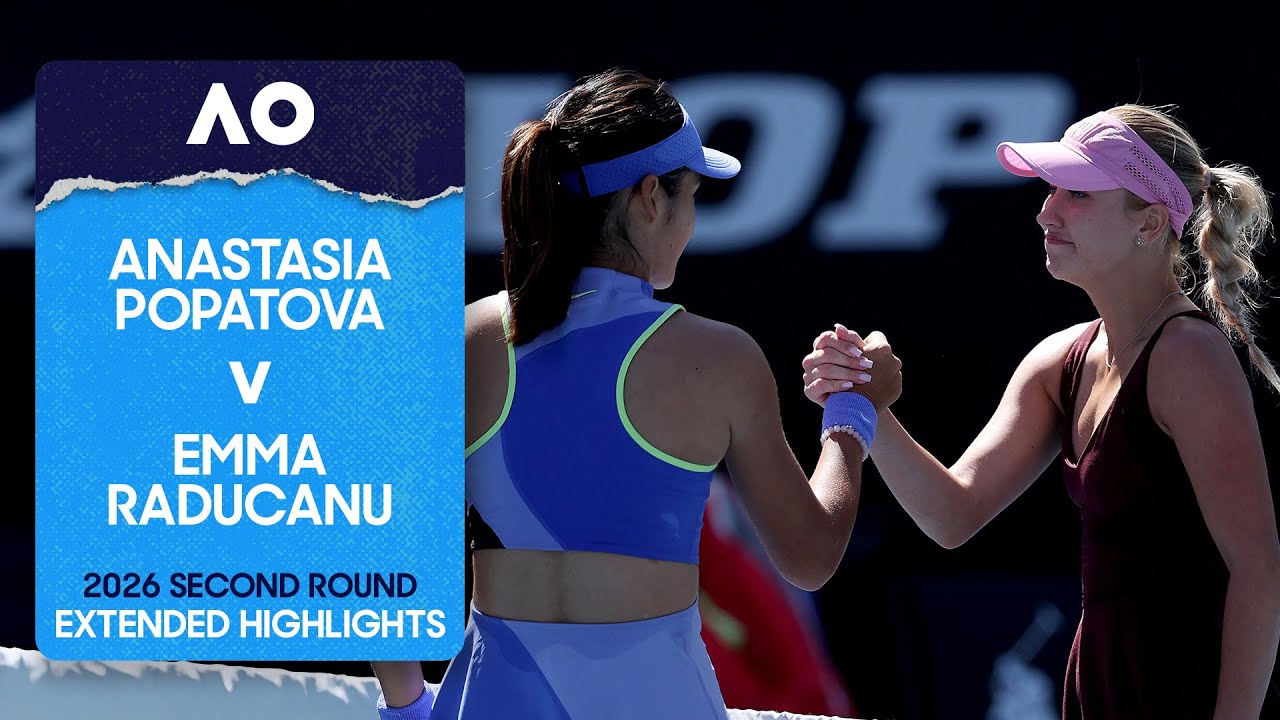 Anastasia Potapova v Emma Raducanu Extended Highlights | Australian Open 2026 Second Round
