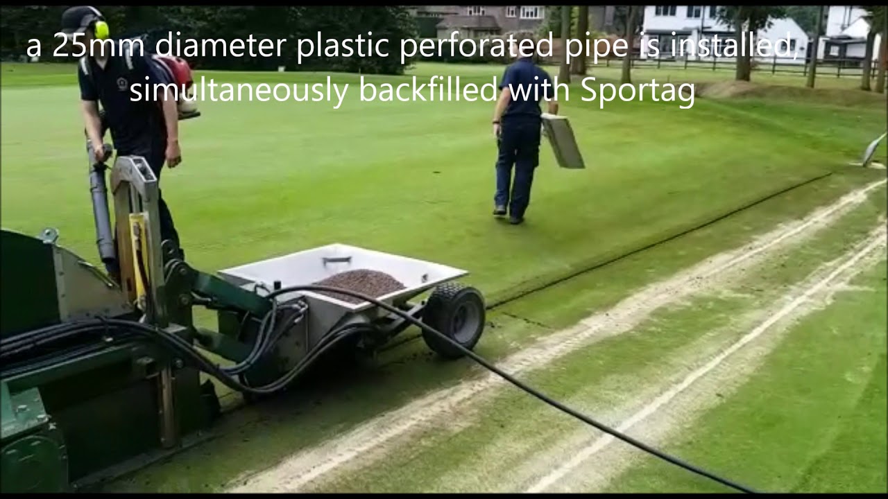 Golf Green Drainage - Shelton Lightning Drain