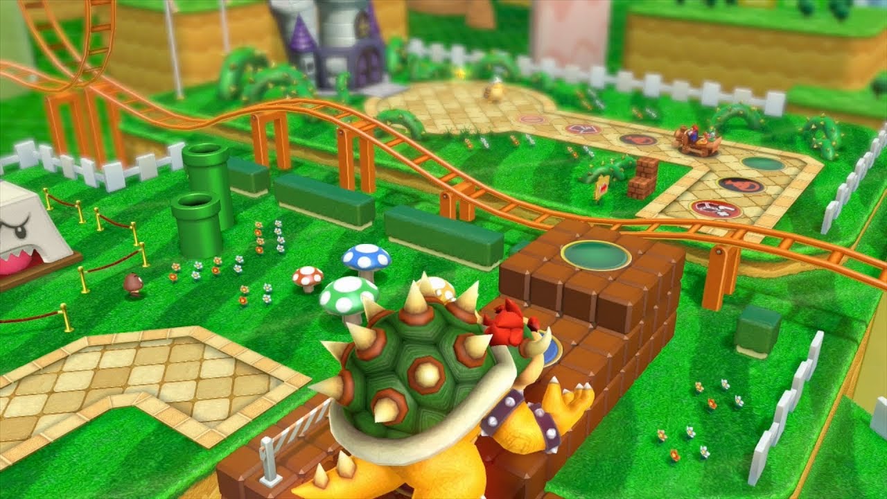 Mario Party 10 Bowser Party #123 Daisy, Yoshi, Peach, Mario Mushroom Park Master Difficulty