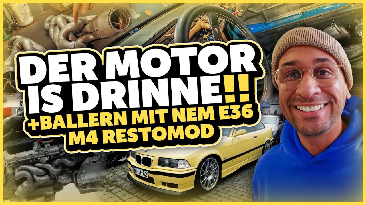JP Performance - Der Motor is drinne!! + Ballern mit nem E36 M4 Restomod