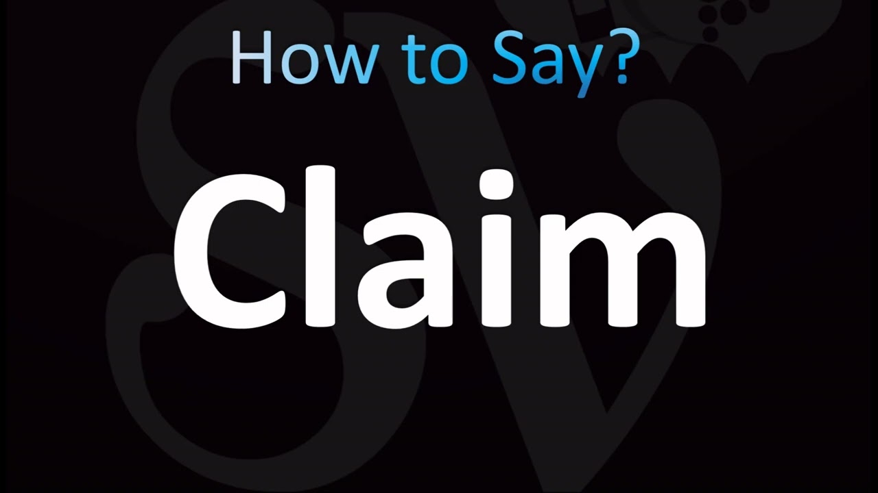 How to Pronounce Claim (CORRECTLY!)