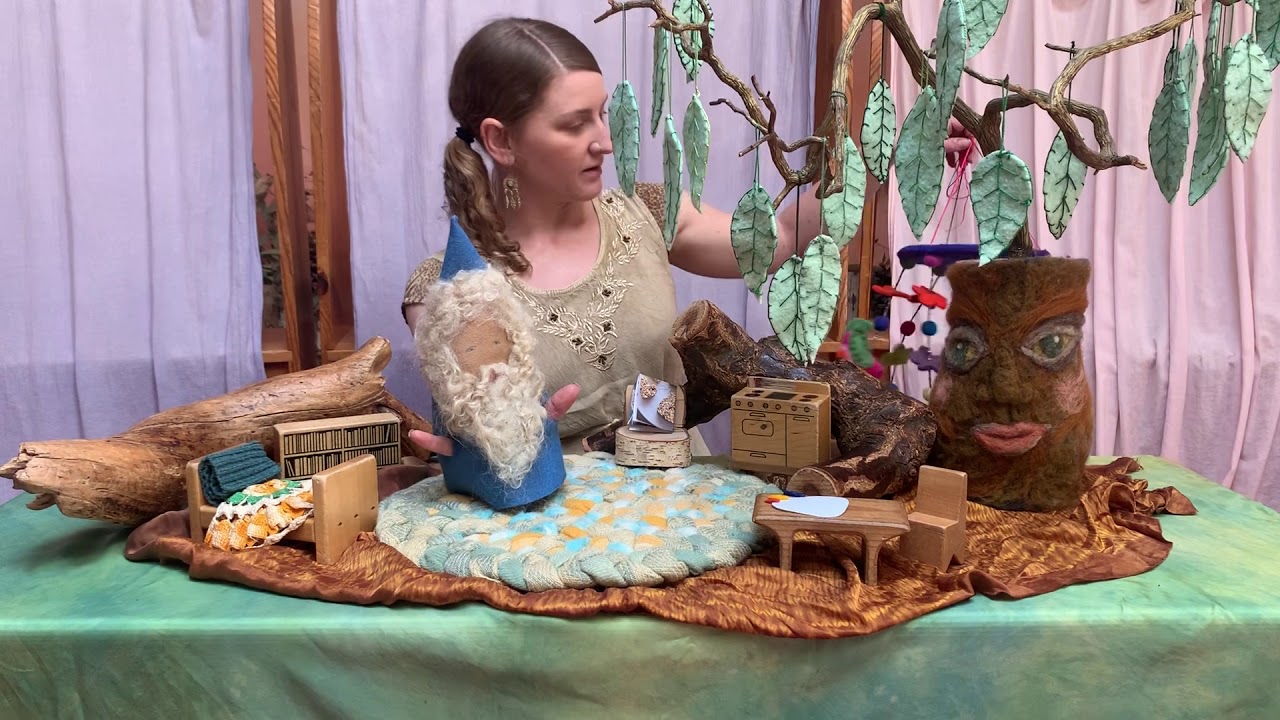 The Little Gnome Who Had to Stay Home. A Waldorf Puppet show