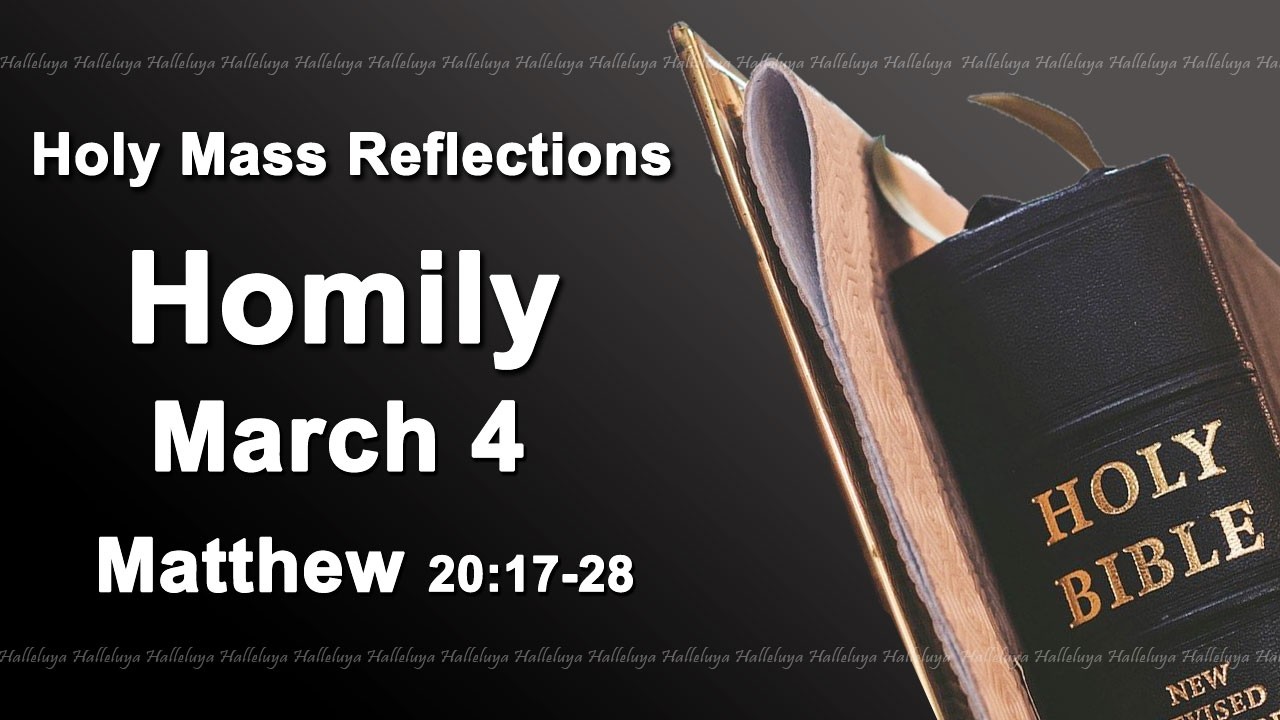 Homily I Wednesday March 4 2026 I Catholic Mass Daily Reflections I Matthew 20:17-28