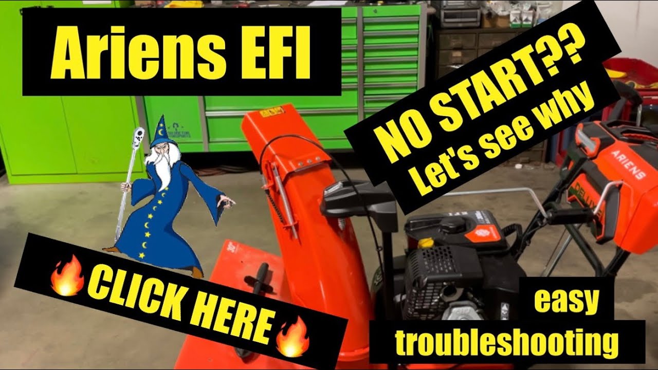 Ariens EFI Snowblower Fuel pump replacement and basic diagnostics