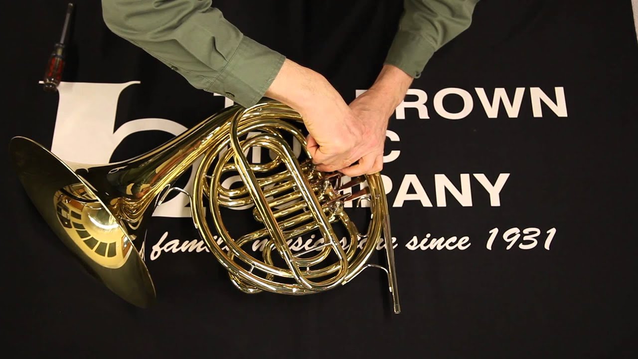 How to tie a French Horn string.