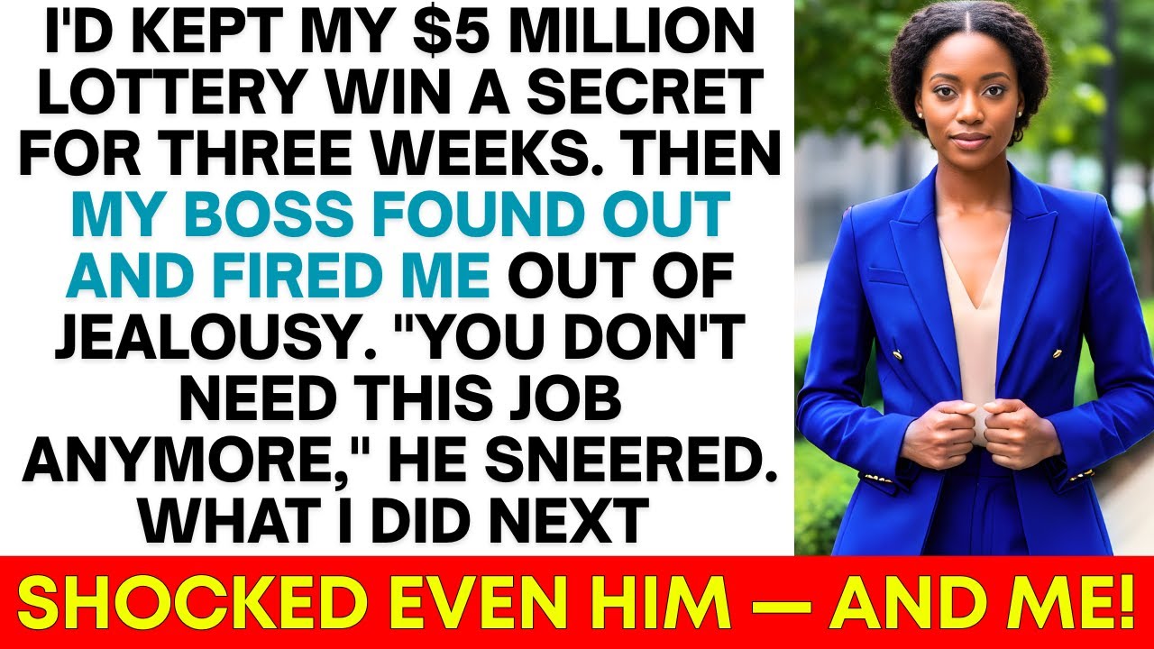 Boss Fired Me After Finding Out I Won $5 Million Lottery — What I Did Next Shocked Everyone!