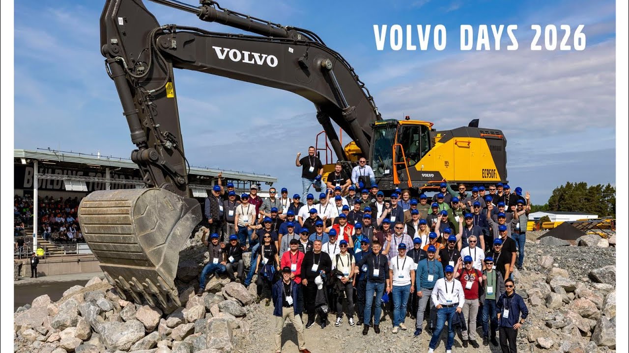 Volvo Days 2026 w Szwecji &ndash; Volvo EC 950 F, Volvo A60, Volvo R100