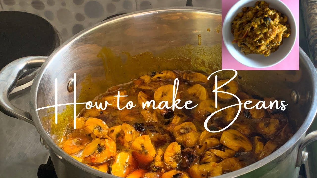 This is how Nigerian Street Food Beans & Roasted plantain is made + How To Make Beans porridge