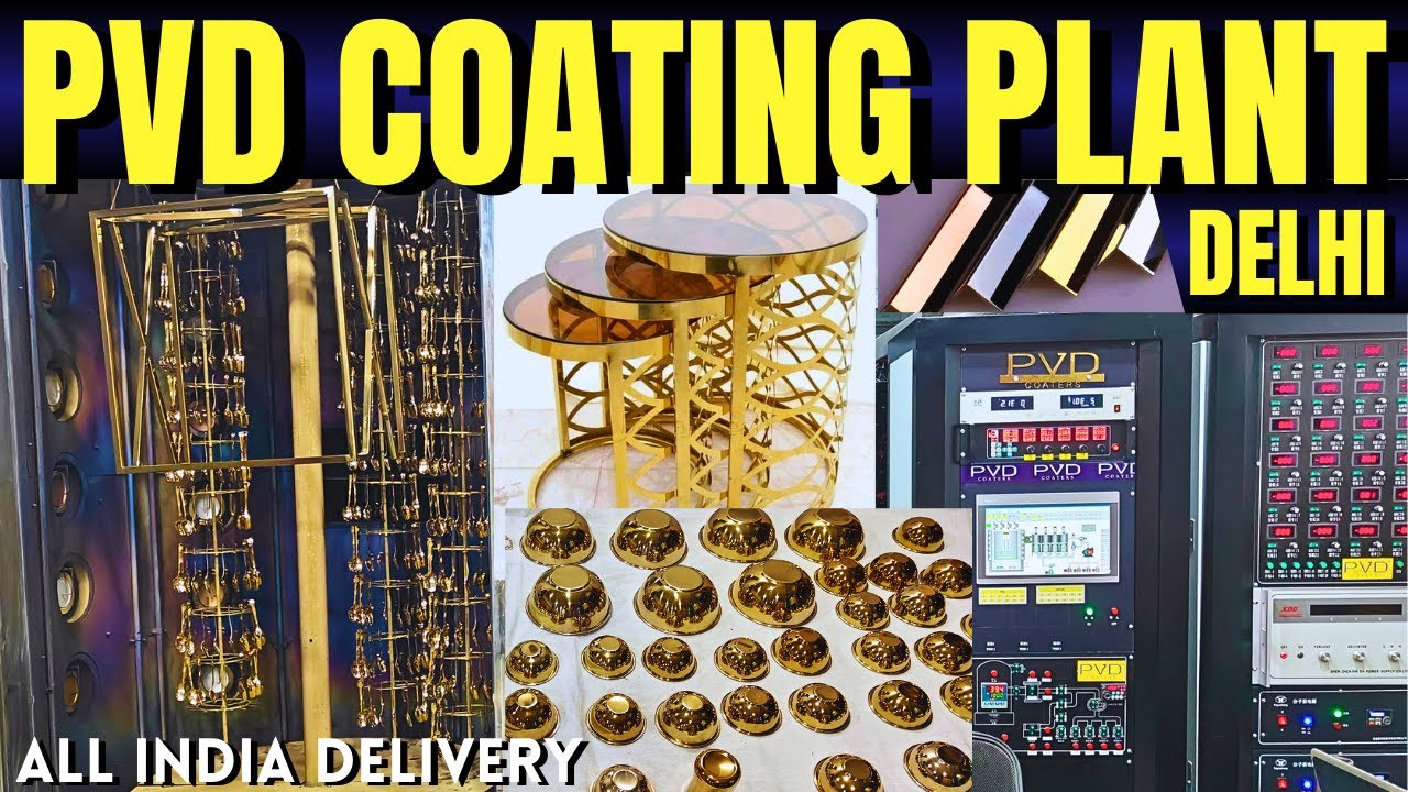 Pvd Coating Process on Metals Furniture Bathroom Fitting Cutlery SS Profiles PVD Coating Factory 