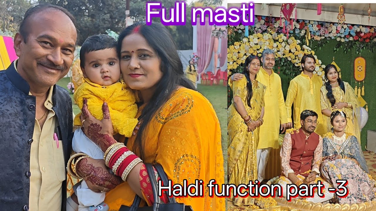 Part -3 haldi function| wedding vlog #shadi #vlogs #familyfunction 